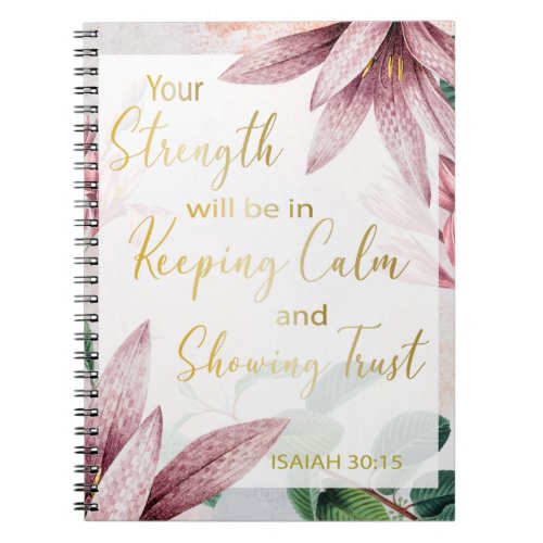 2021 JW Year Text _ Keep Calm and Show Trust Notebook