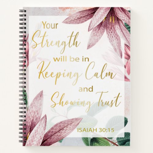 2021 JW Year Text _ Keep Calm and Show Trust Notebook
