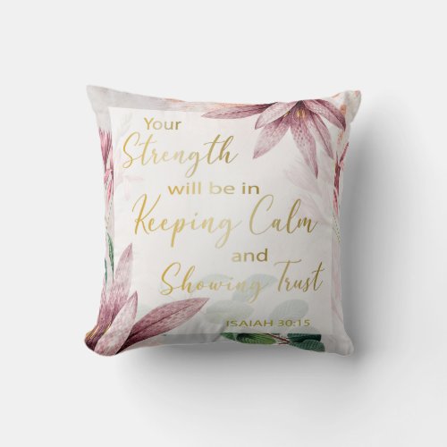 2021 JW Year Text _ Keep Calm and Show Trust Tote  Throw Pillow