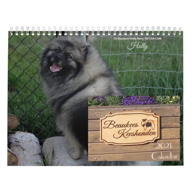 2021 Keeshond Calendar (Cover)
