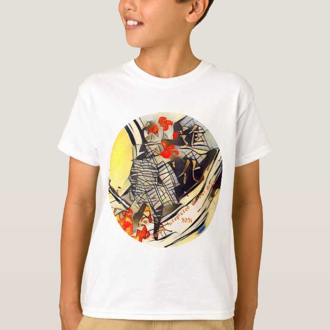 2021 kids T-shirt Fire Samurai PIMA (Front)