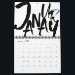 2021 Minimalist Abstract Black and White Calendar<br><div class="desc">Leave last year behind. Make the New Year all yours with our 2021 Minimalist Abstract Black and White These Days Are Mine Calendar. This calendar can accommodate up to 24 months, depending on how you customize it. Add photos and text behind the date grids if you like or just personalize...</div>