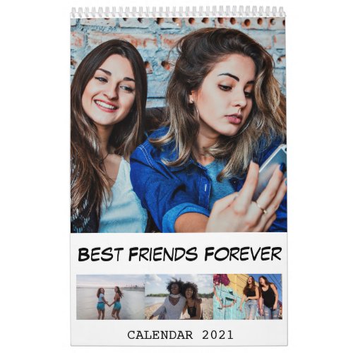 2021 Modern Custom Photo Best Friends Calendar