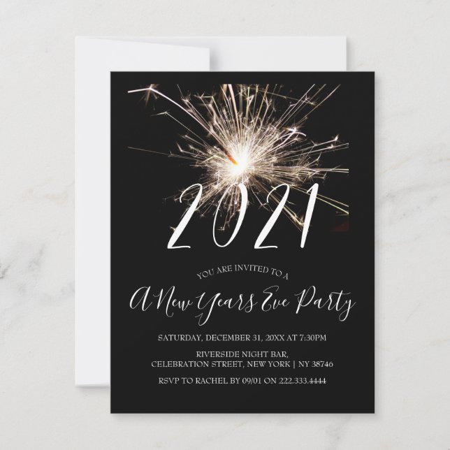2021 | New Years Eve Party Invitation (Front)