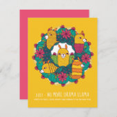 2021 No More Drama Llama 2020 Holidays Wreath (Front/Back)