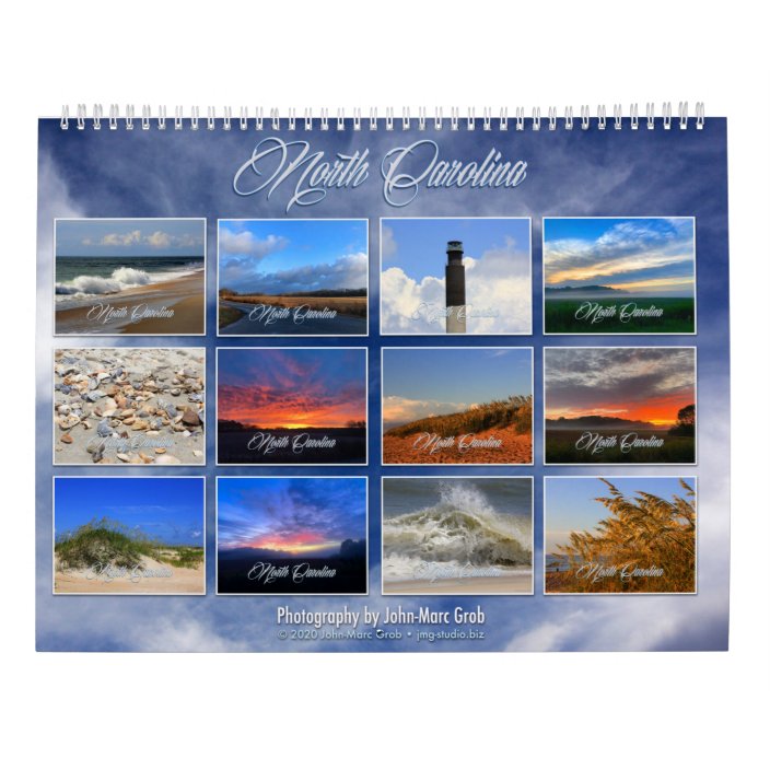 2021 North Carolina Calendar Zazzle
