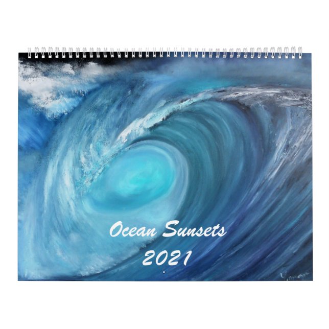 2021 Ocean Sunsets Calendar (Cover)