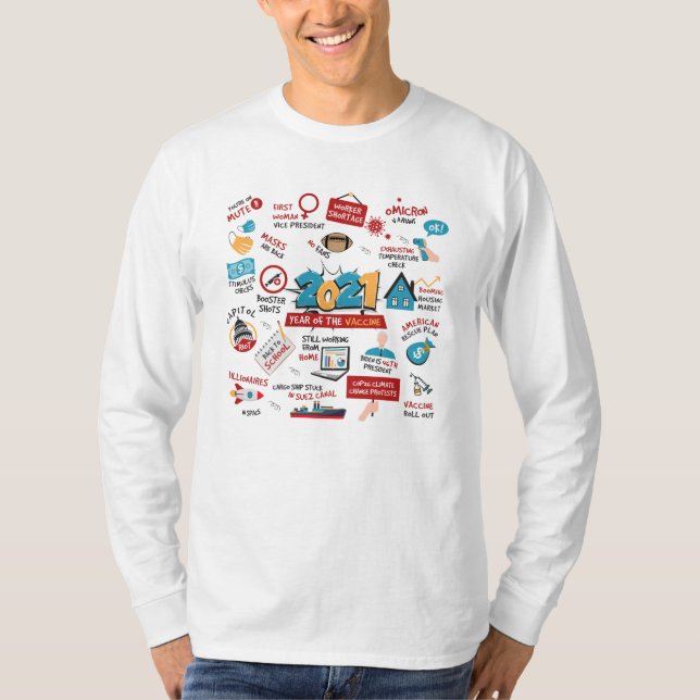 2021 Pandemic Vaccine Year Quarantine Activities T-Shirt (Front)