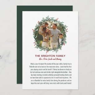 2021 Photo Holiday Card with Letter