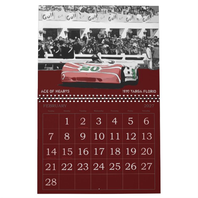 2021 RACING CALENDAR (Feb 2027)