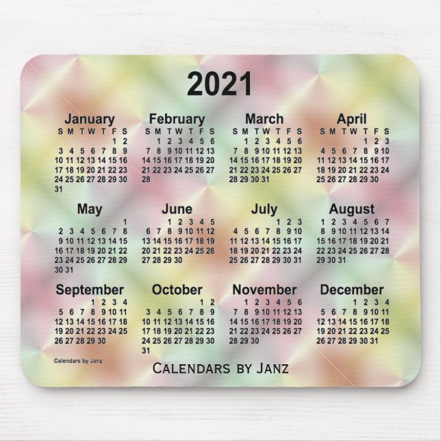 2021 San Telmo Satin Calendar by Janz Mouse Pad (Front)