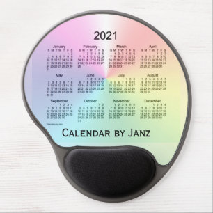 2021 Shimmer Calendar by Janz Gel Mouse Pad