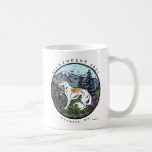 2021 Silken Windhounds Silkenfest Logo round Coffee Mug