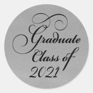 2021 Silver Graduation Party Thank You Seal