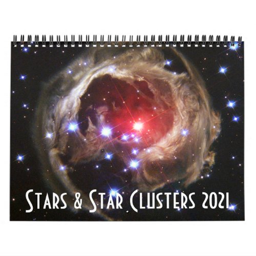2021 Space Astronomy Stars Star Clusters NASA Calendar