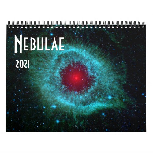 2021 Space Astronomy Universe NASA Nebulae Calendar