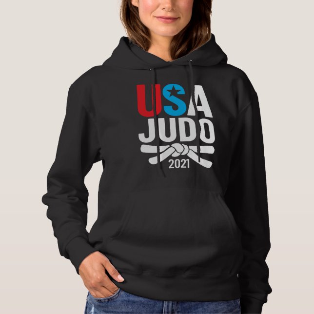 2021 USA Judo Player Apparel American  for US Judo Hoodie (Front)