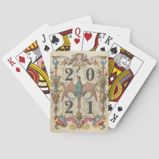 2021 Vintage Watercolor Cover Poker Cards