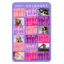 2021 Year Monthly Calendar Cute Mod Photo Collage Magnet