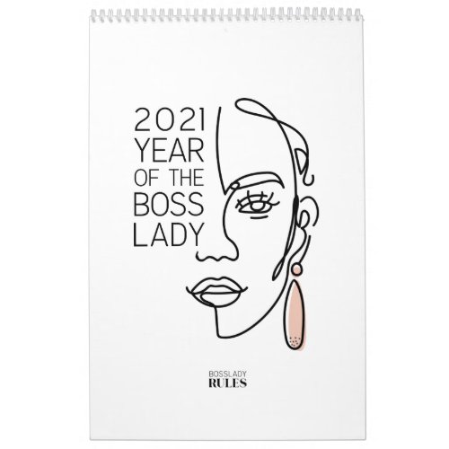 2021 Year of the Boss Lady Motivational Quotes Calendar