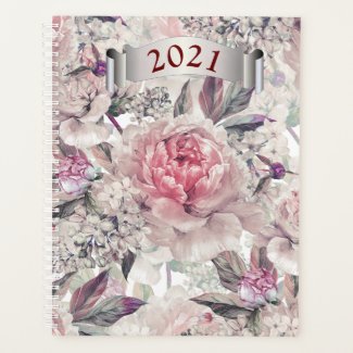 2021 Yearly Day Planner In Roses