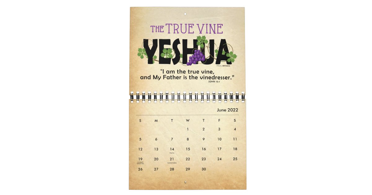 2021 YESHUA Jesus Jewish Name Christian Messiah Calendar