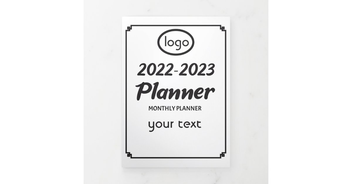 2022-2023 Calendar Business Greeting Tri-Fold Holiday Card | Zazzle.com