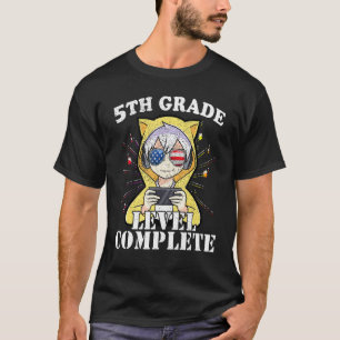 2022 5th Grade Graduation Gamer Sunglasses America T-Shirt