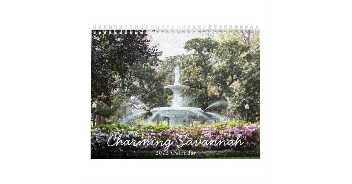 2022 (*8x11) Savannah Photo Calendar Medium Zazzle