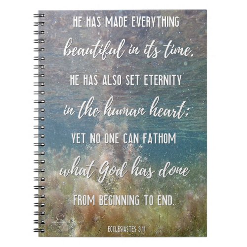 2022 Ancient Waters featuring Ecclesiastes 311 Notebook