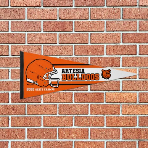 2022 Artesia Bulldogs State Champs Pennant Flag