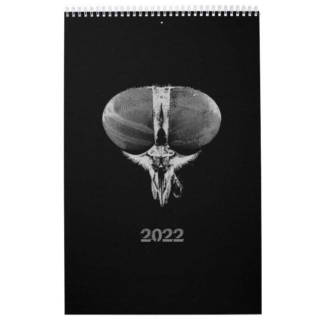 2022 Black and White minimalist Style Insects 2022 Calendar (Cover)