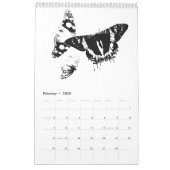 2022 Black and White minimalist Style Insects 2022 Calendar (Feb 2025)