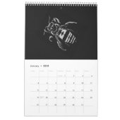 2022 Black and White minimalist Style Insects 2022 Calendar (Jan 2025)