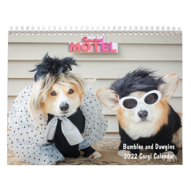 2022 Bumbles and Dawgins Corgi Calendar (Cover)