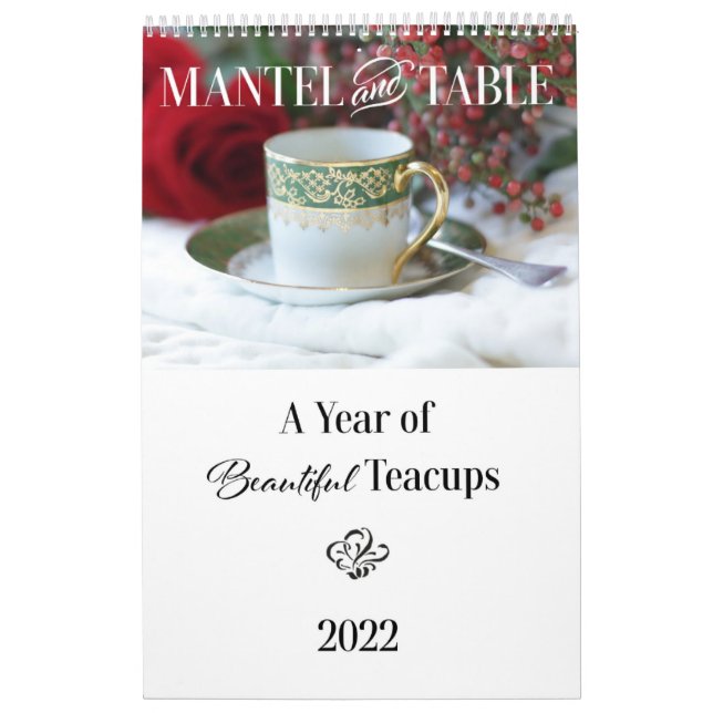 2022 Calendar - A Year of Beautiful Teacups Jan 22 (Cover)