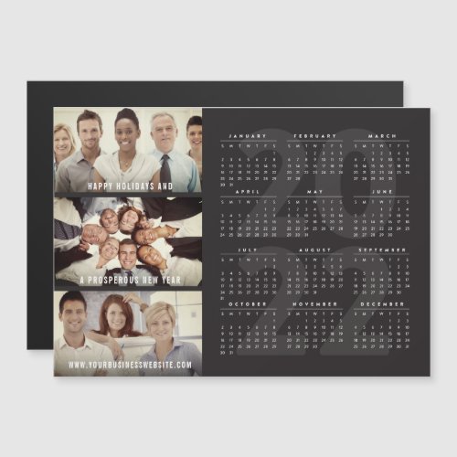 2022 Calendar Holiday New Year Magnetic Photo Card