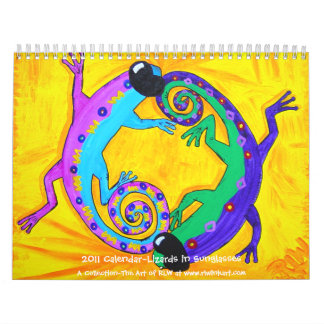 2022 Calendar~Lizards in Sunglasses Calendar