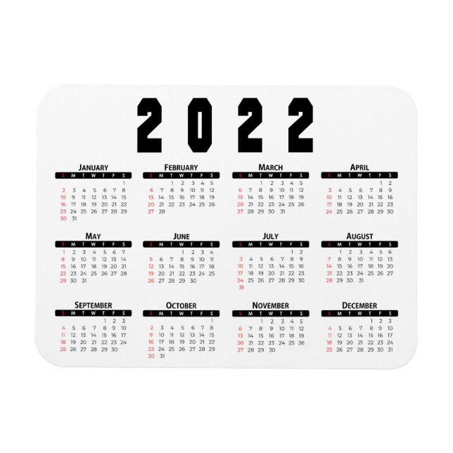 2022 Calendar Magnet (Horizontal)