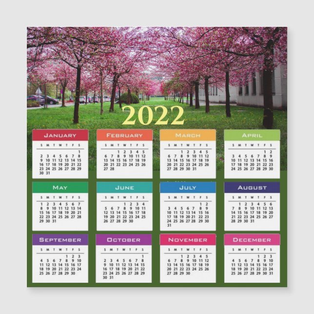 2022 Calendar Magnetic Card (Front)