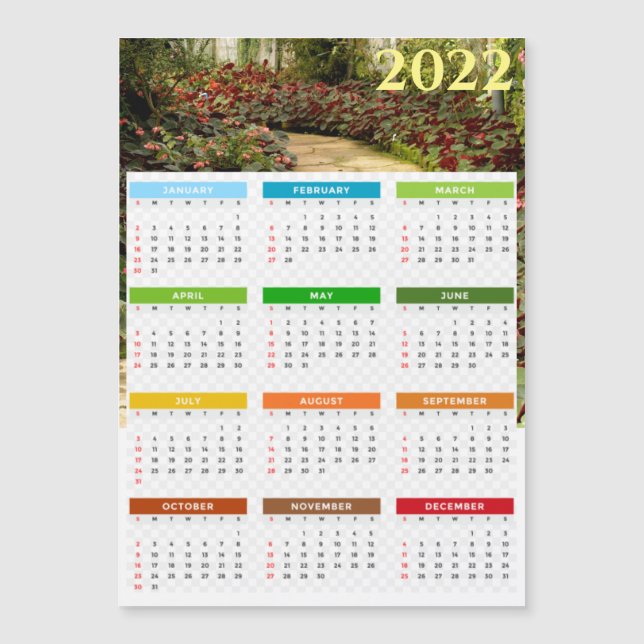 2022 Calendar Magnetic Card (Front)