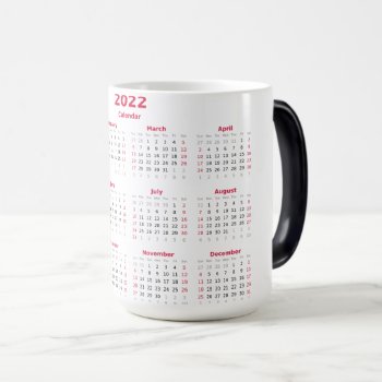 2022 Calendar Morphing Mug by MushiStore at Zazzle