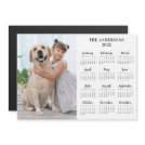 2022 Calendar Pet Dog Kid Custom Photo Magnet Card 2022 Calendar Pet Dog Kid Custom Photo Magnet Card