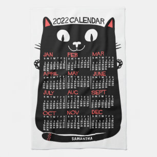2022 Calendar (See Description for New Version) Kitchen Towel
