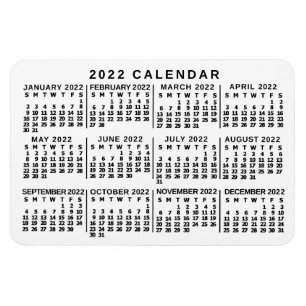 2022 Calendar (See Description for New Version) Magnet