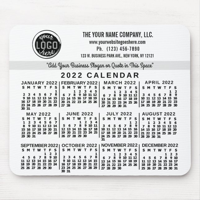 2022 Calendar (See Description for New Version)  Mouse Pad (Front)