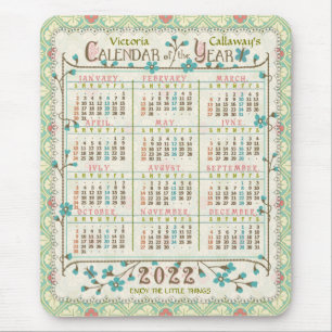 2022 Calendar (See Description for New Version) Mouse Pad