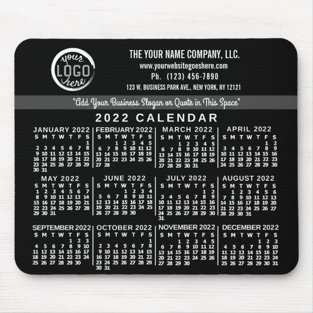 2022 Calendar (See Description for New Version)  Mouse Pad (Front)