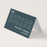 2022 calendar template business card<br><div class="desc">Customizable Business Card template with dark background 2022 calendar and your information. Create your own calendar</div>