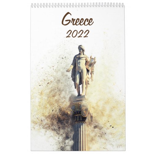 2022 Calendar with photos of Greece